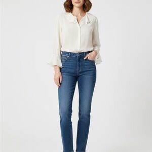 Adrienne Vittadini Cream Button Down Shirt